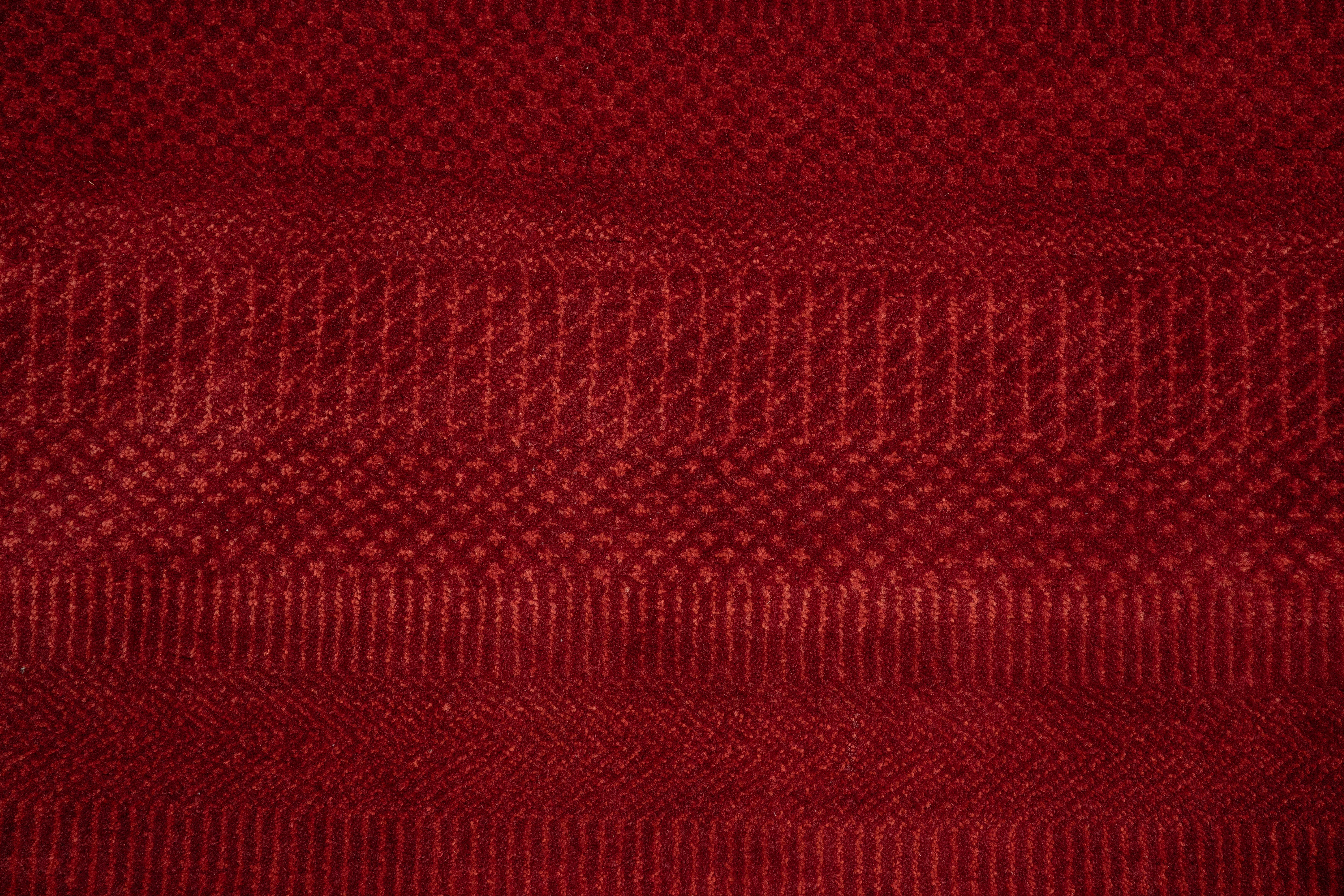 Handknotted Carpet, DIA- 895 MCN, Red & Rust
